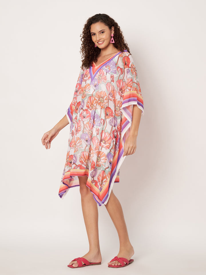 Women's Printed Georgette Beach Wear Kaftan