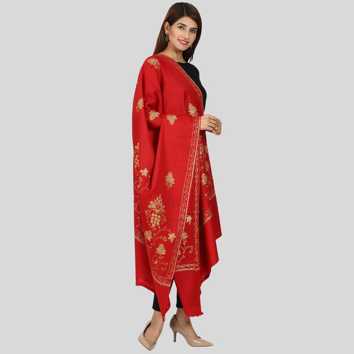 Women's Hand Embroidered Wool Shawl