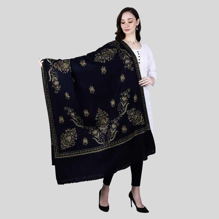 Women's Hand Embroidered Wool Shawl