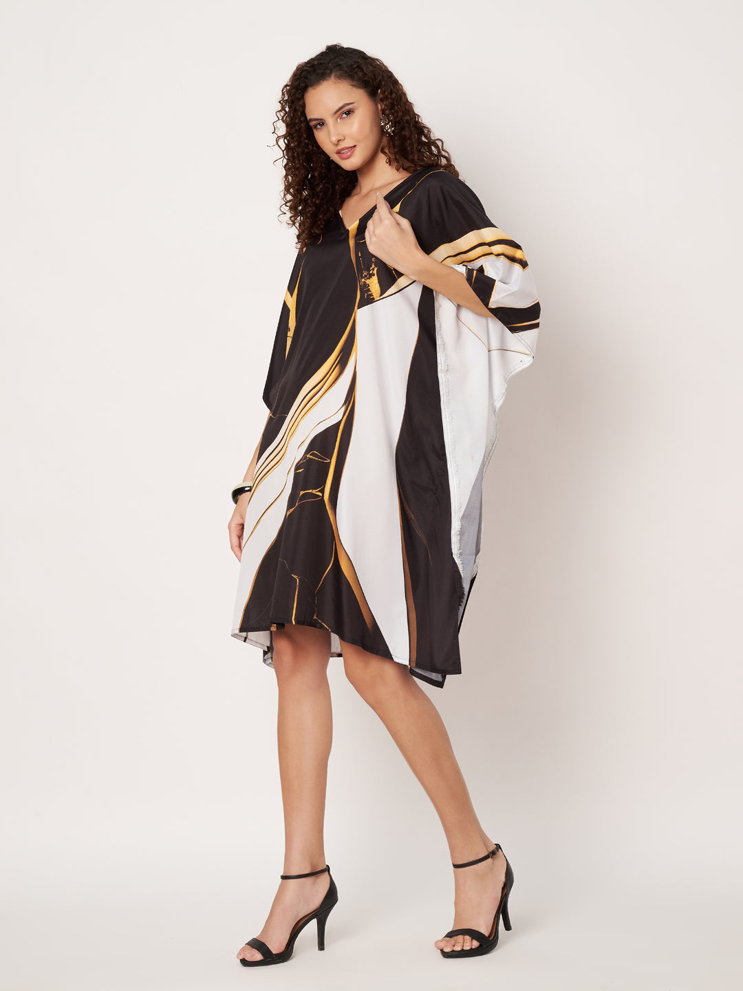 Women Multicolour Short Kaftan Kurti