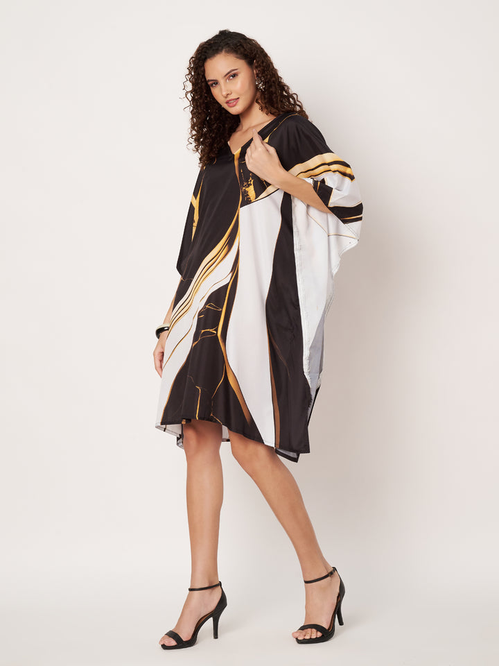 Women Multicolour Short Kaftan Kurti