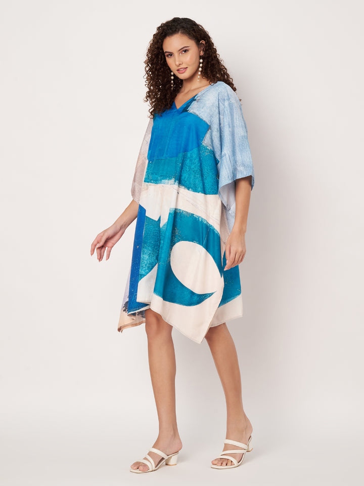 Women Multicolour Short Kaftan Kurti
