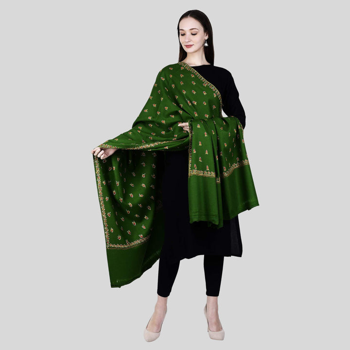 Women's Hand Embroidered Wool Shawl