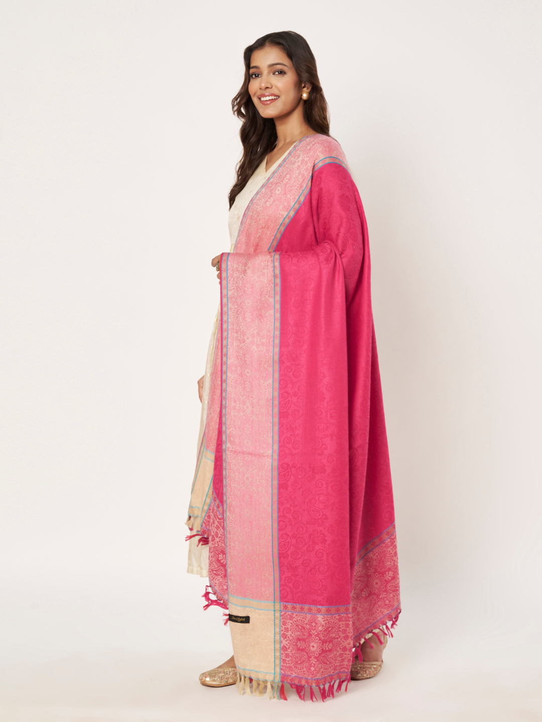 Women's Jamawar Wool Shawl