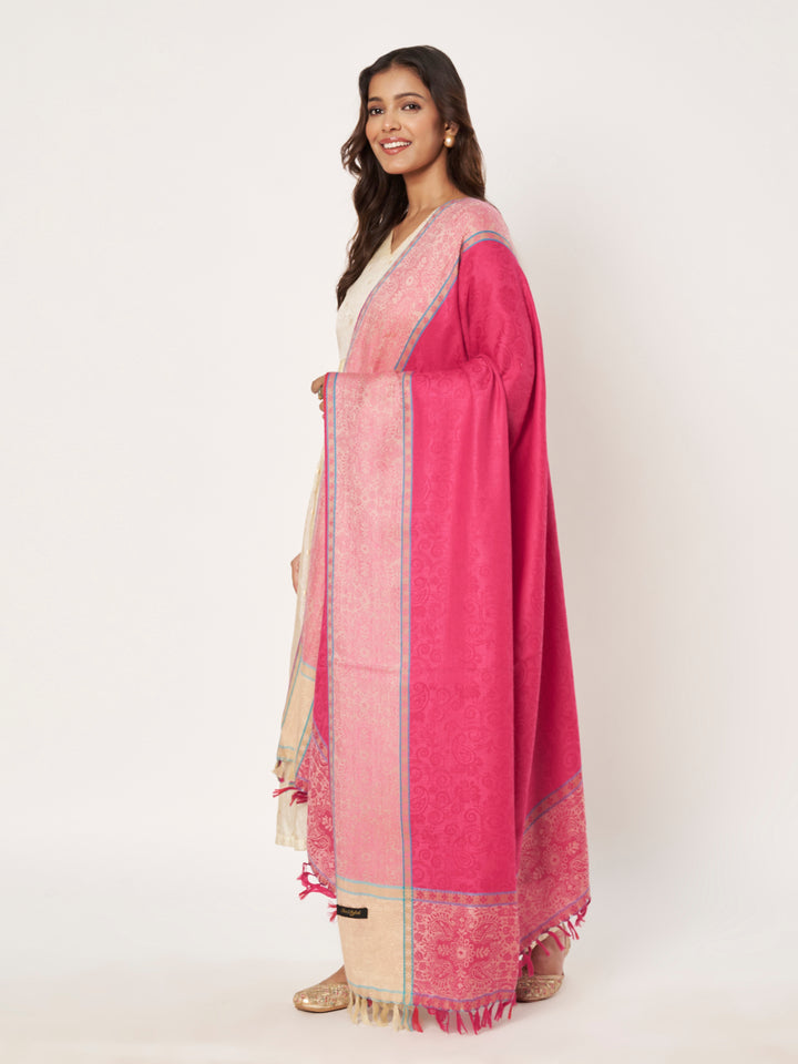 Women's Jamawar Wool Shawl