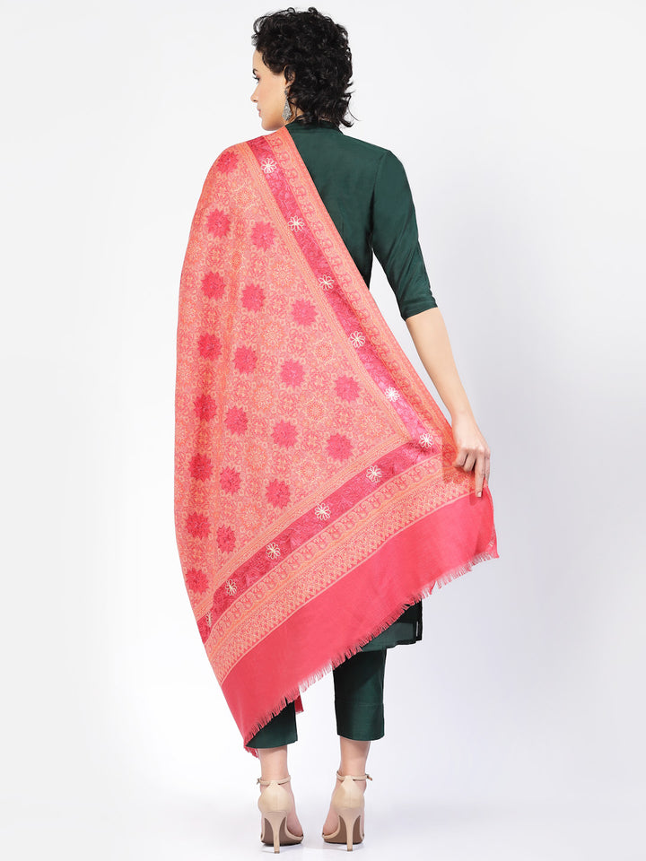 Women's Aari Embroidery Wool Shawl