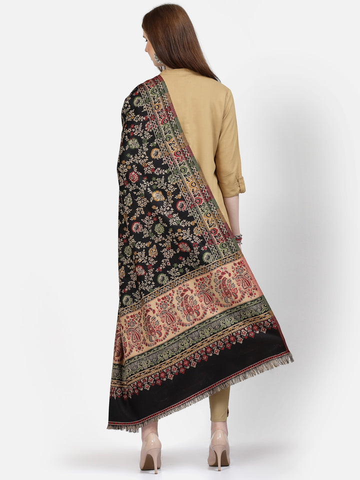Women's Paisley Jamawar Acrylic Wool Shawl