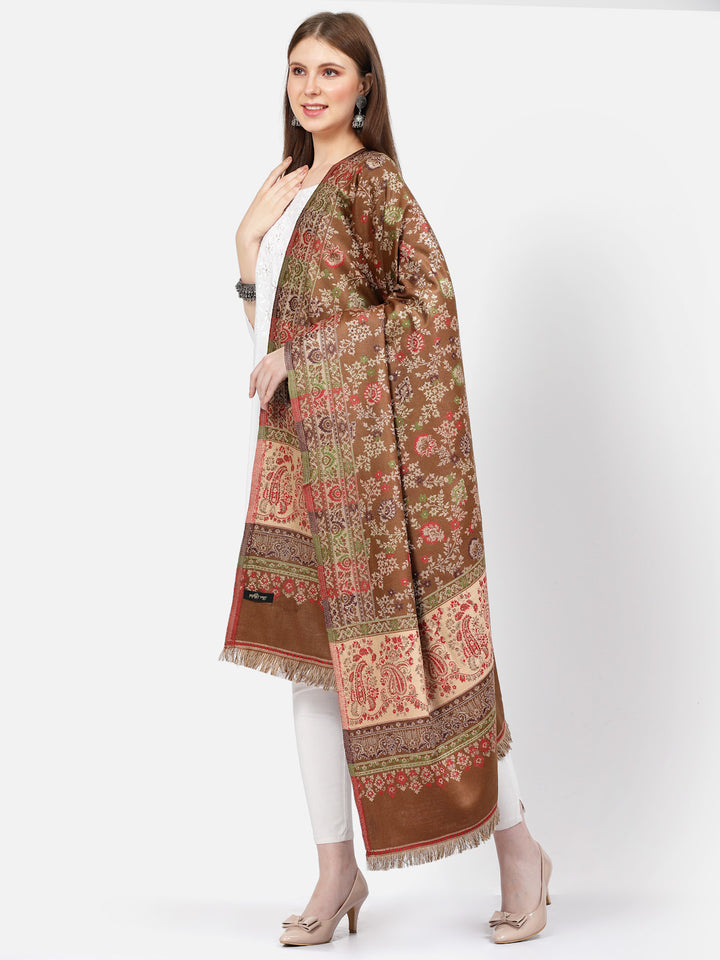 Women's Paisley Jamawar Acrylic Wool Shawl