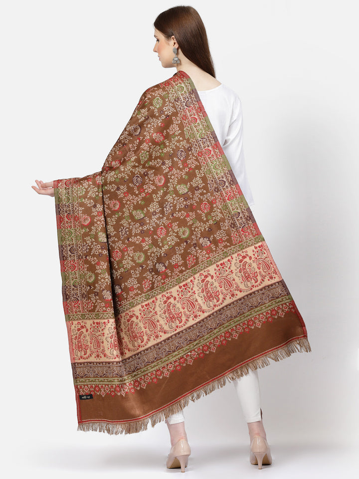 Women's Paisley Jamawar Acrylic Wool Shawl