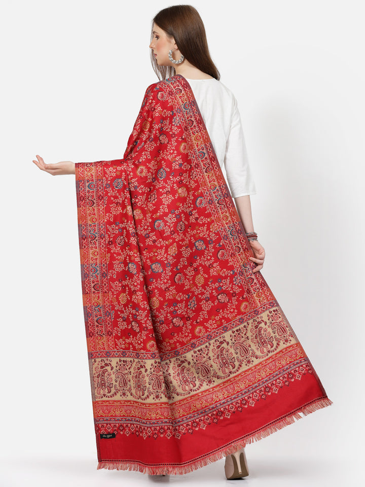 Women's Paisley Jamawar Acrylic Wool Shawl