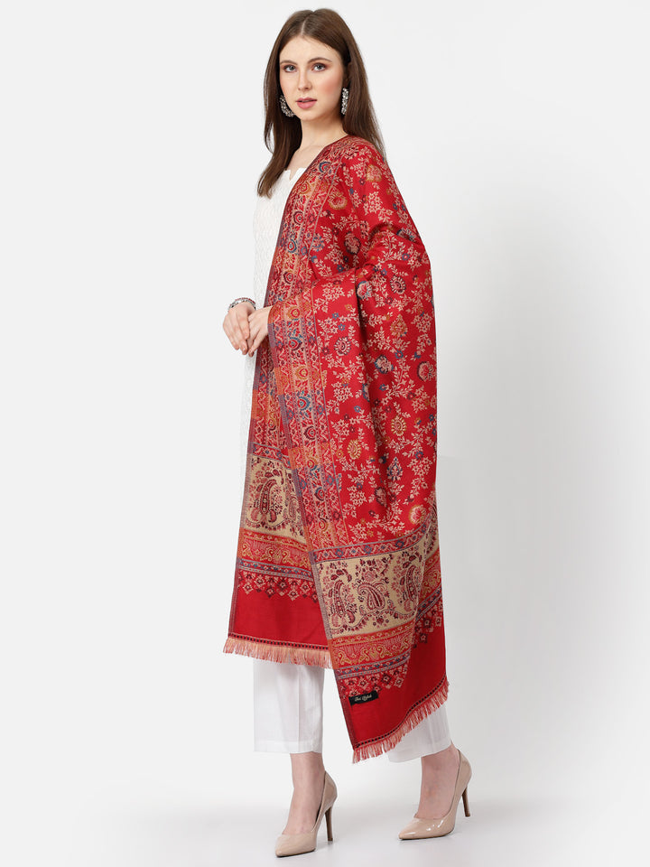 Women's Paisley Jamawar Acrylic Wool Shawl