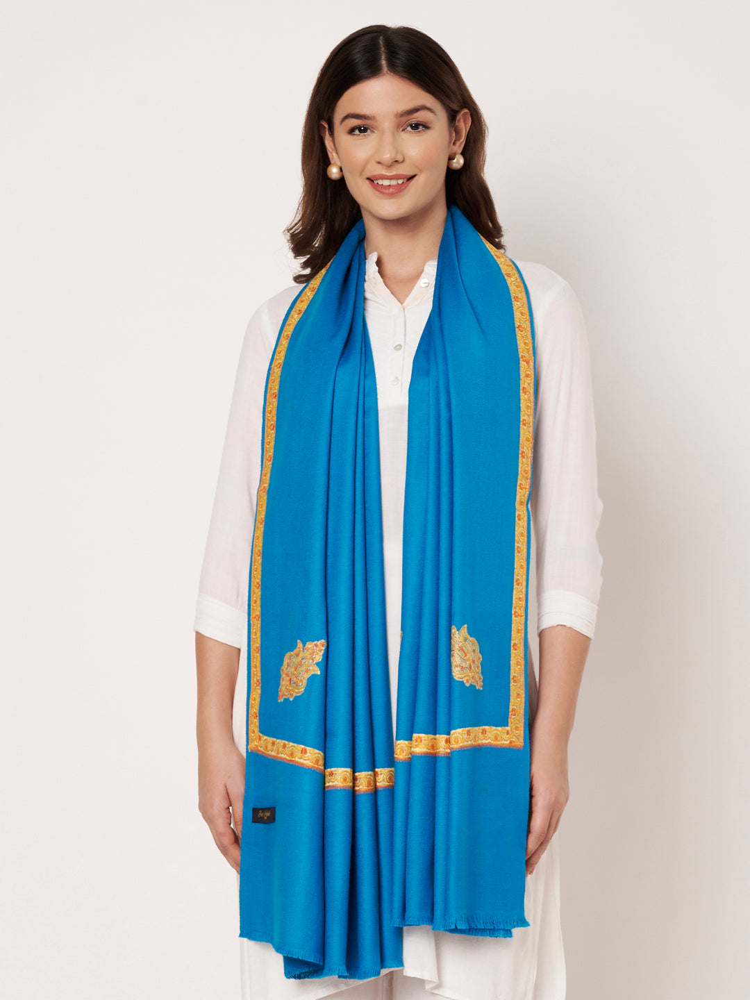 Women's Hand Embroidery Wool Shawl