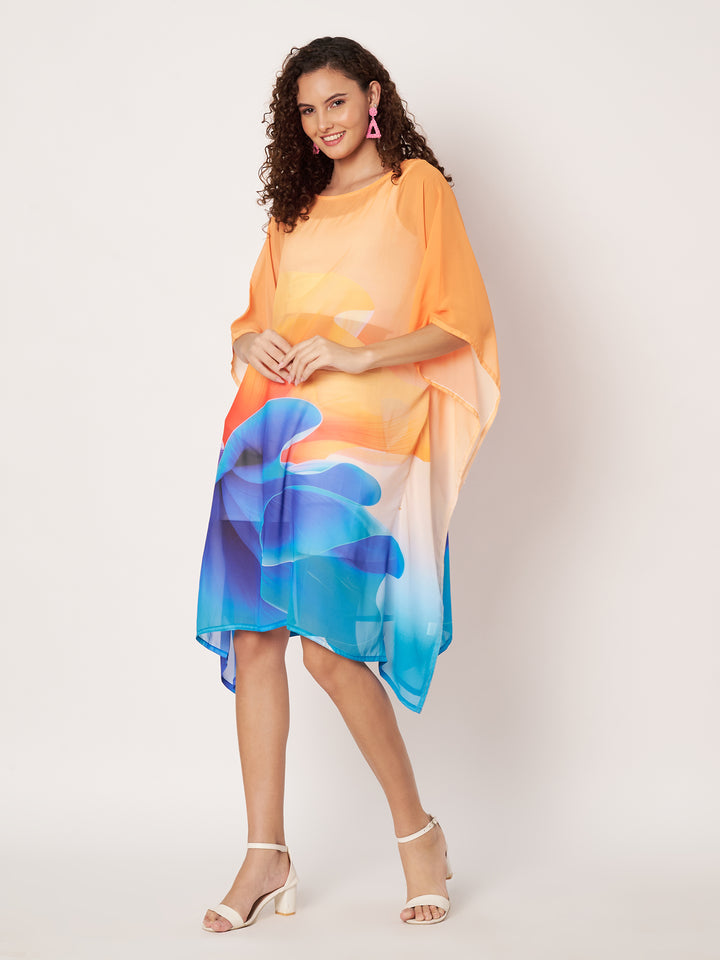 Women's Printed Georgette Beach Wear Kaftan