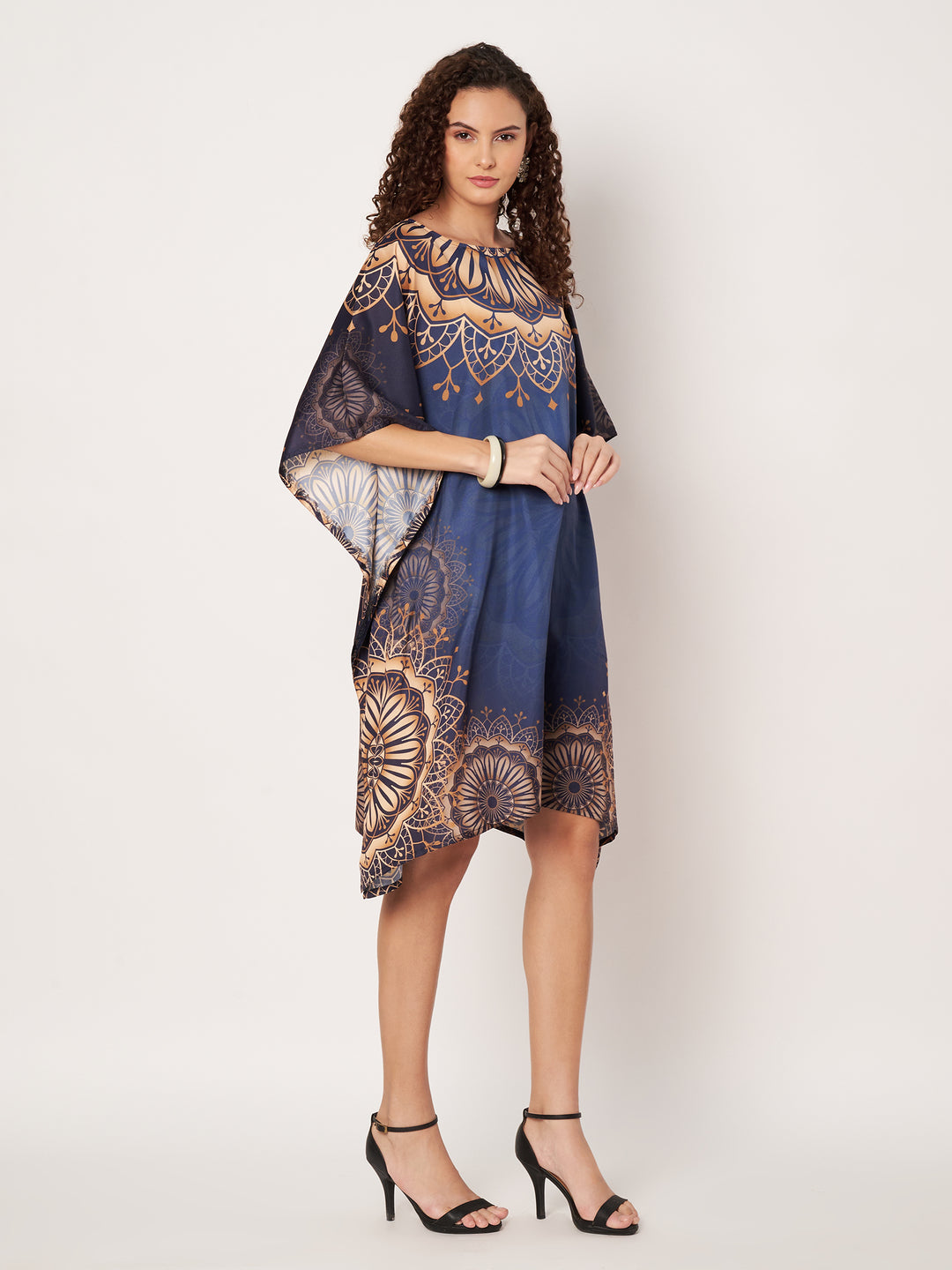 Women Multicolour Short Kaftan Kurti
