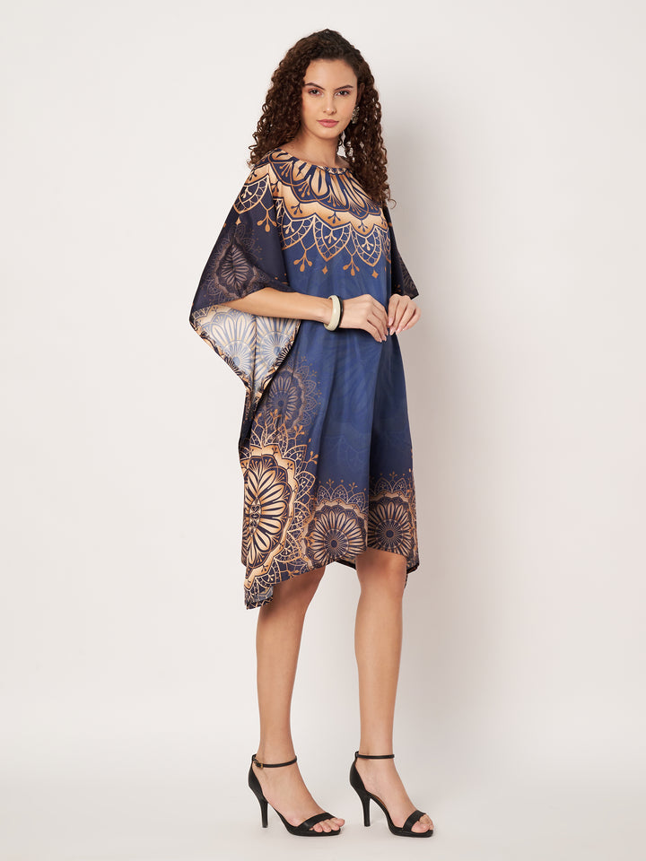 Women Multicolour Short Kaftan Kurti