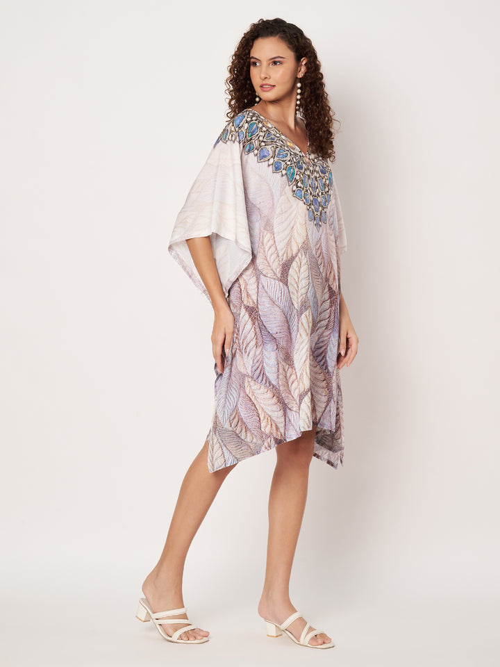 Women Multicolour Short Kaftan Kurti