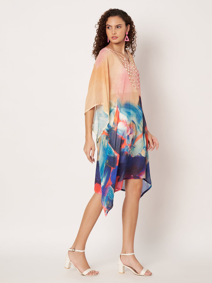 Women's Printed Georgette Beach Wear Kaftan
