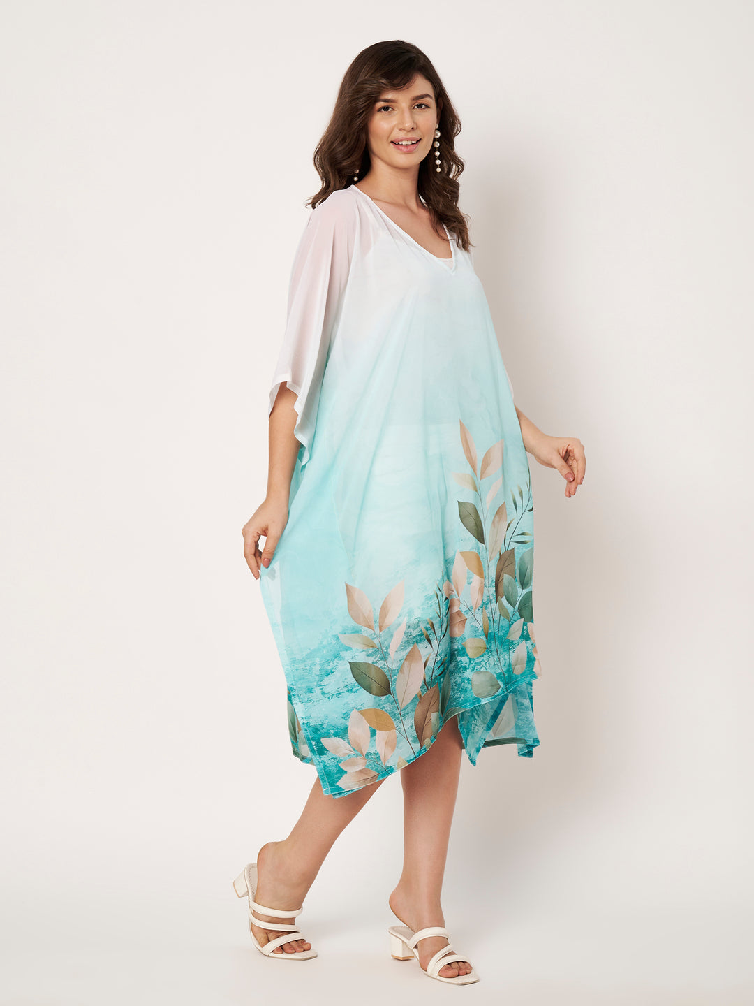 Women's Printed Georgette Beach Wear Kaftan