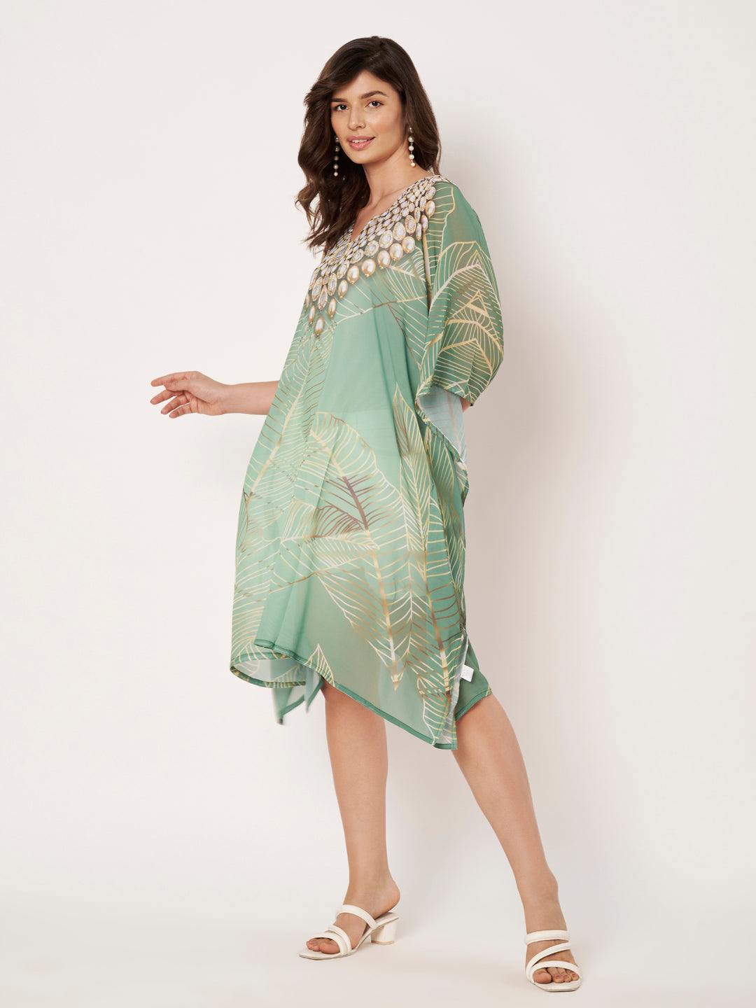 Women's Printed Georgette Beach Wear Kaftan