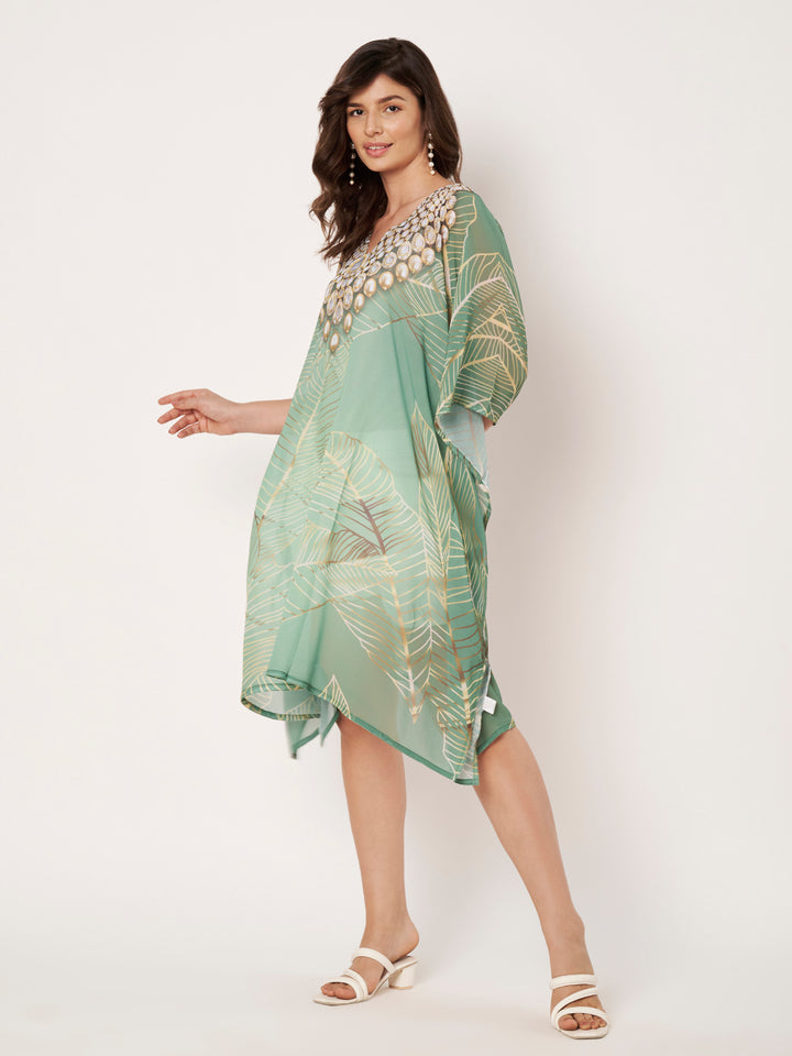 Women's Printed Georgette Beach Wear Kaftan