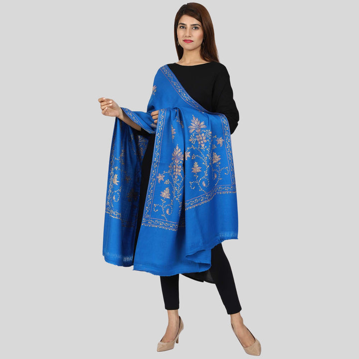 Women's Hand Embroidered Wool Shawl