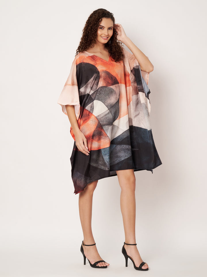 Women Multicolour Short Kaftan Kurti