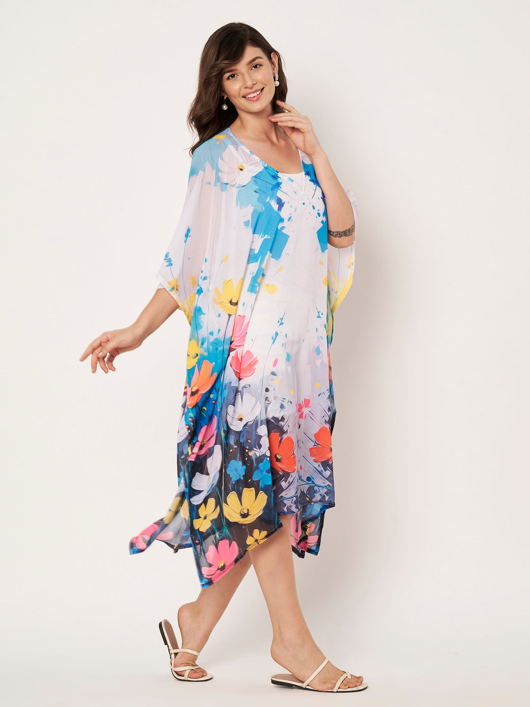 Women's Printed Georgette Beach Wear Kaftan