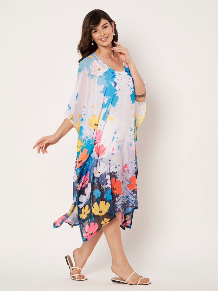Women's Printed Georgette Beach Wear Kaftan