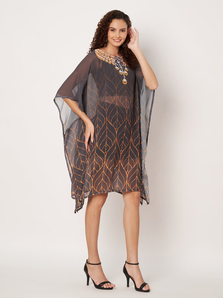 Women's Printed Georgette Beach Wear Kaftan