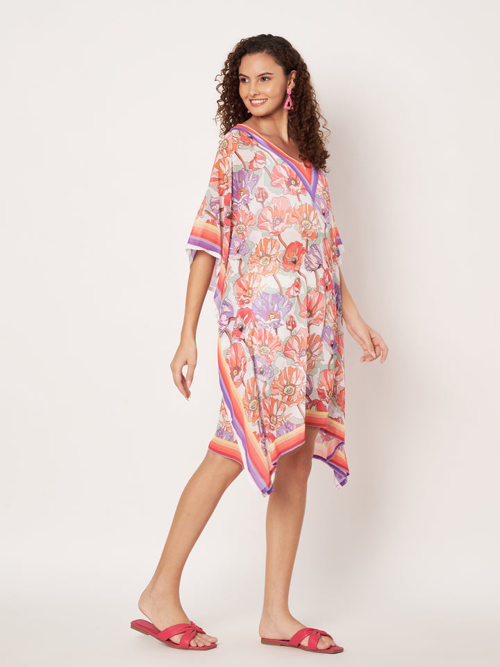 Women's Printed Georgette Beach Wear Kaftan