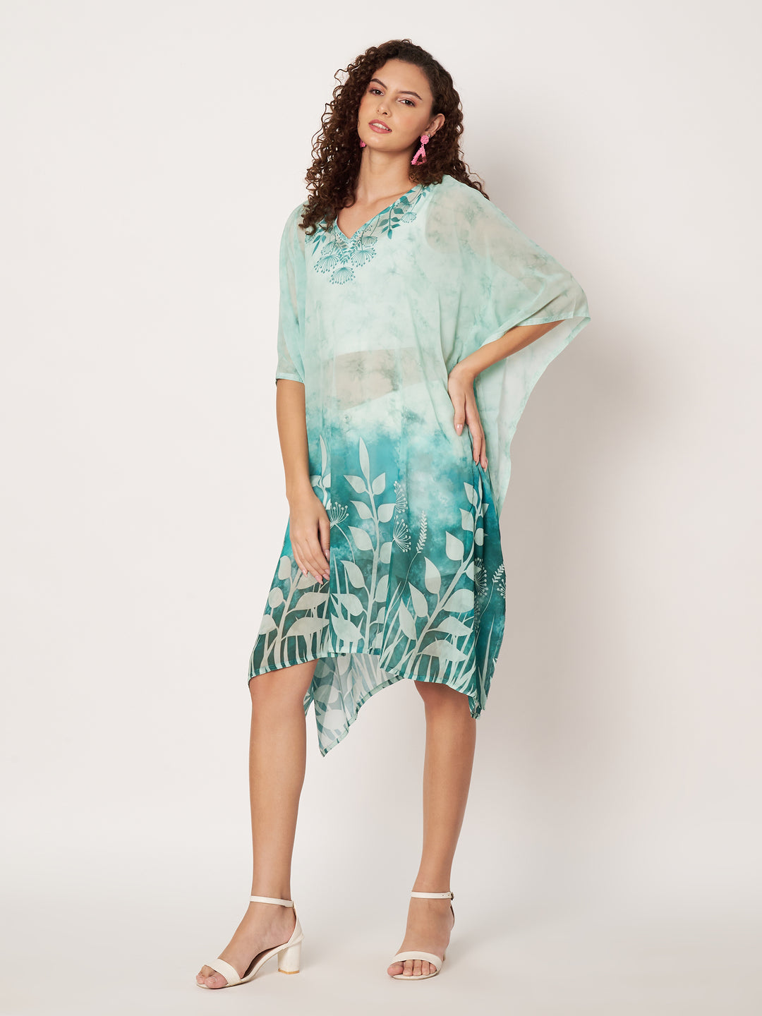 Women's Printed Georgette Beach Wear Kaftan
