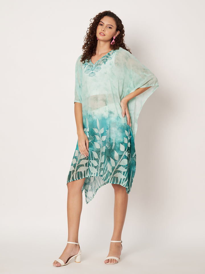 Women's Printed Georgette Beach Wear Kaftan