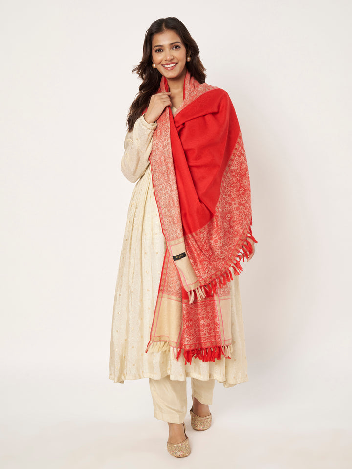 Women's Jamawar Wool Shawl