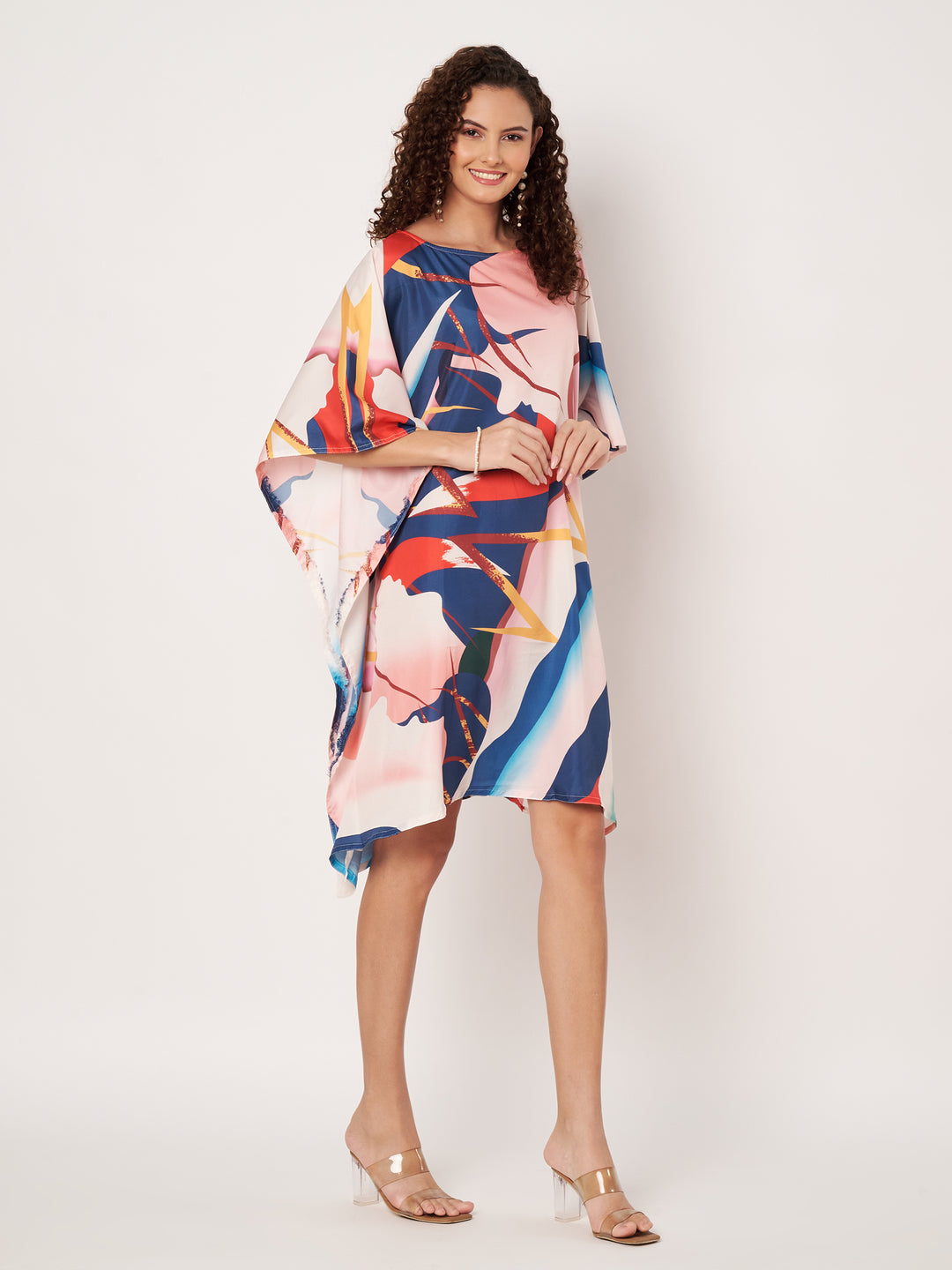 Women Multicolour Short Kaftan Kurti