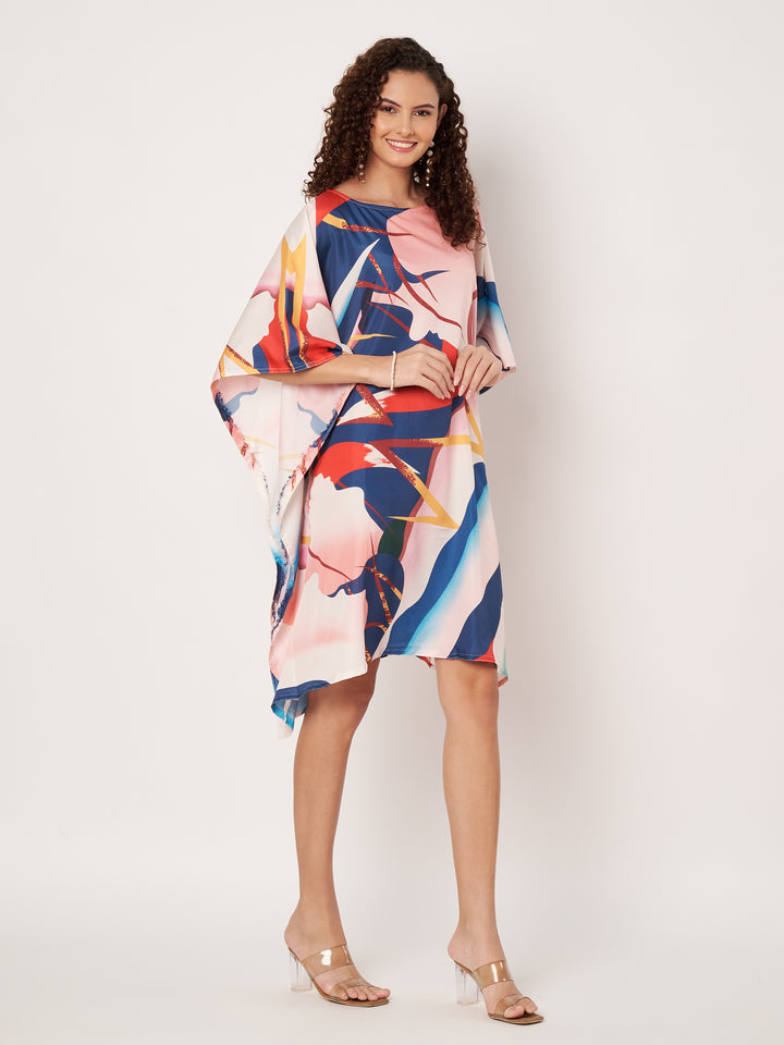 Women Multicolour Short Kaftan Kurti