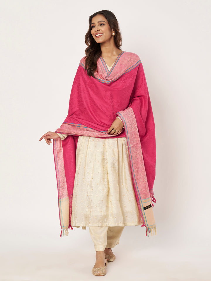 Women's Jamawar Wool Shawl