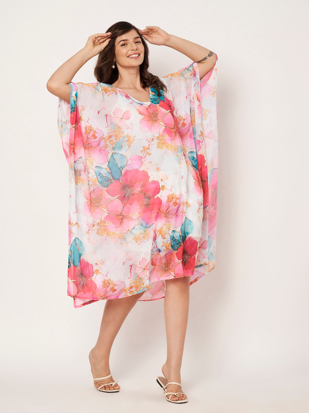 Women's Printed Georgette Beach Wear Kaftan