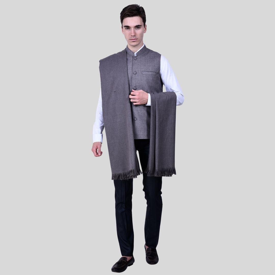 Men's Woven Wool Shawl