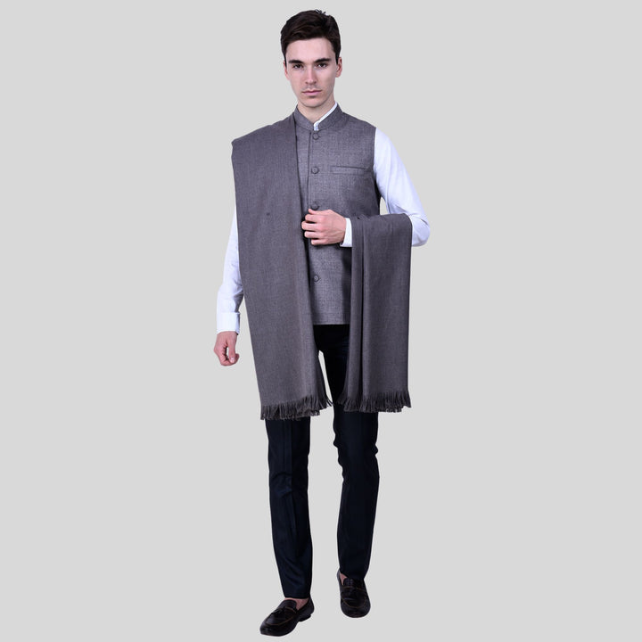 Men's Woven Wool Shawl