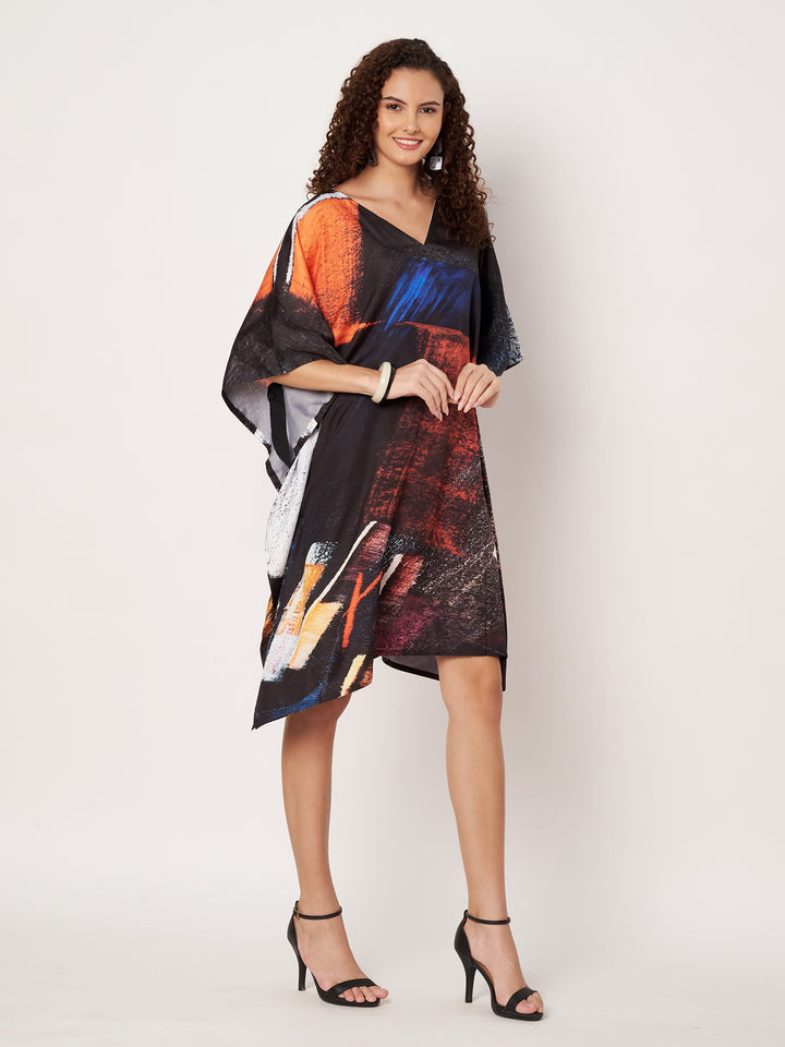 Women Multicolour Short Kaftan Kurti