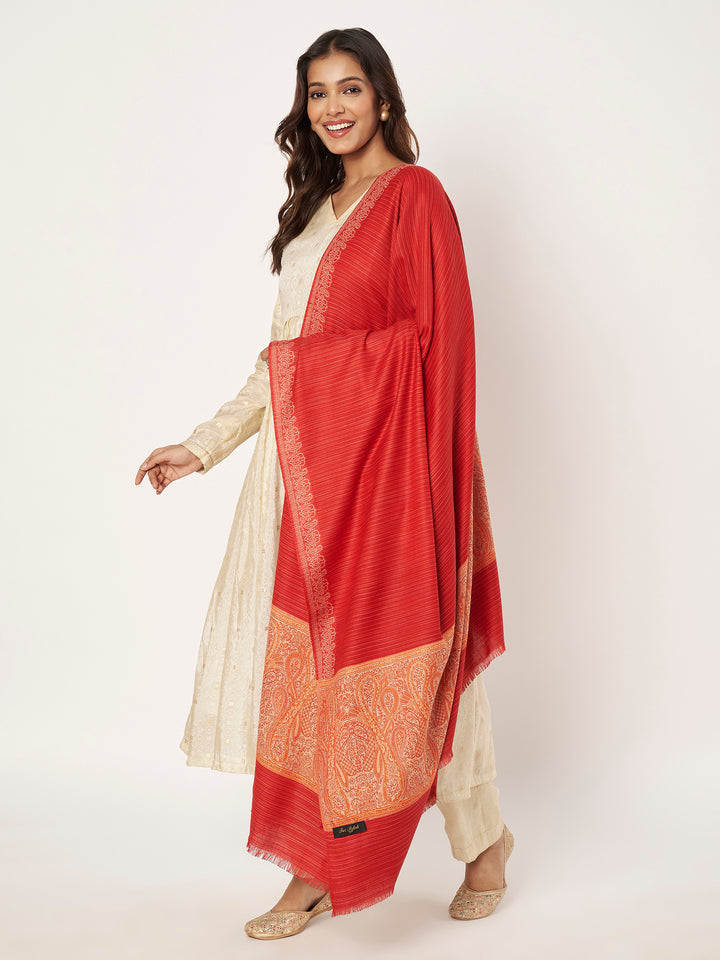 Women's Jamawar Wool Shawl