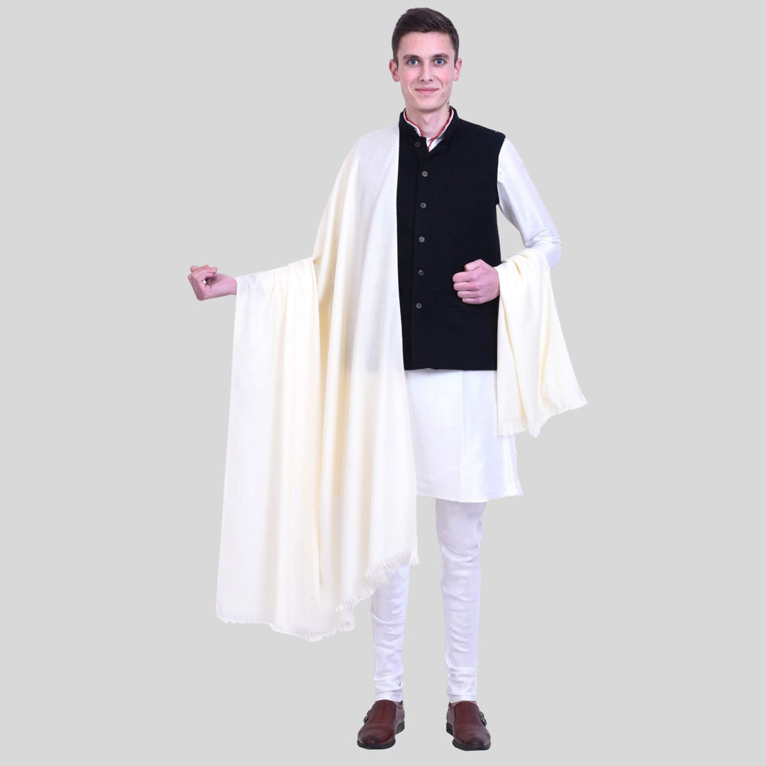 Men's Woven Wool Shawl