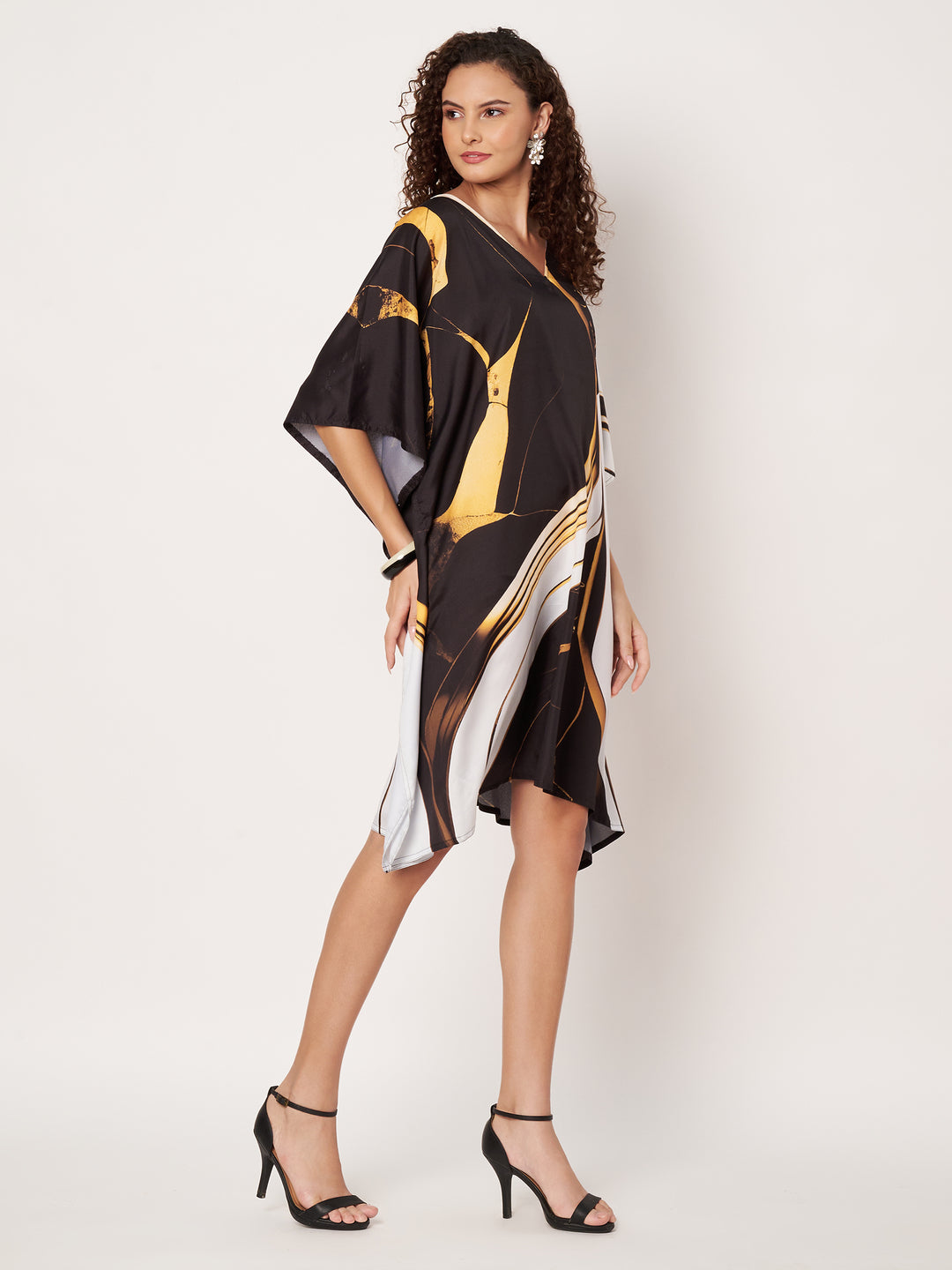 Women Multicolour Short Kaftan Kurti