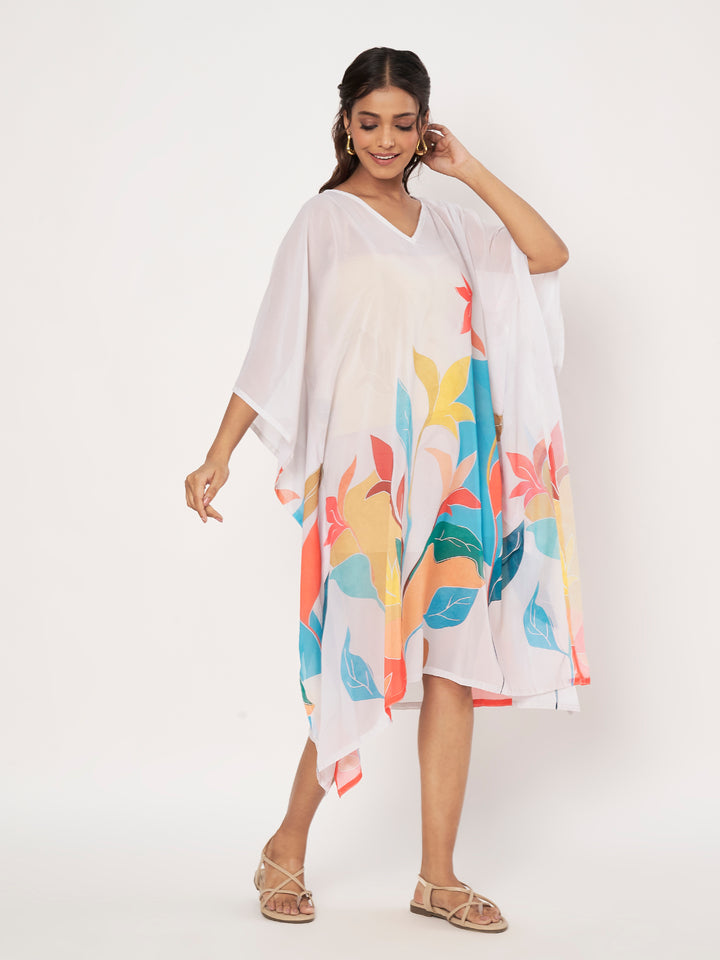 Women's Printed Georgette Beach Wear Kaftan