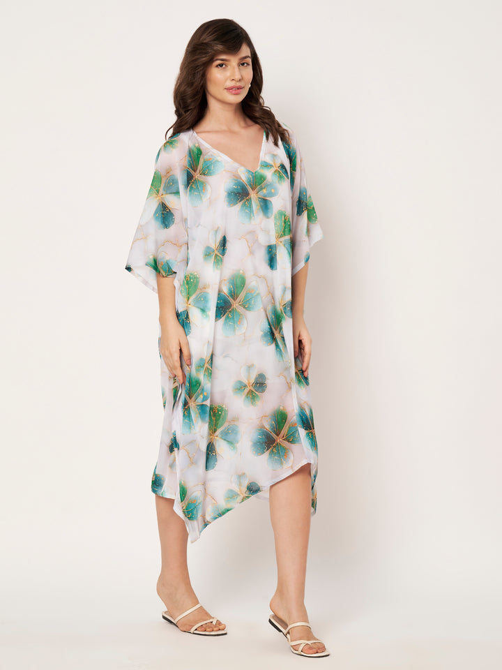 Women's Printed Georgette Beach Wear Kaftan