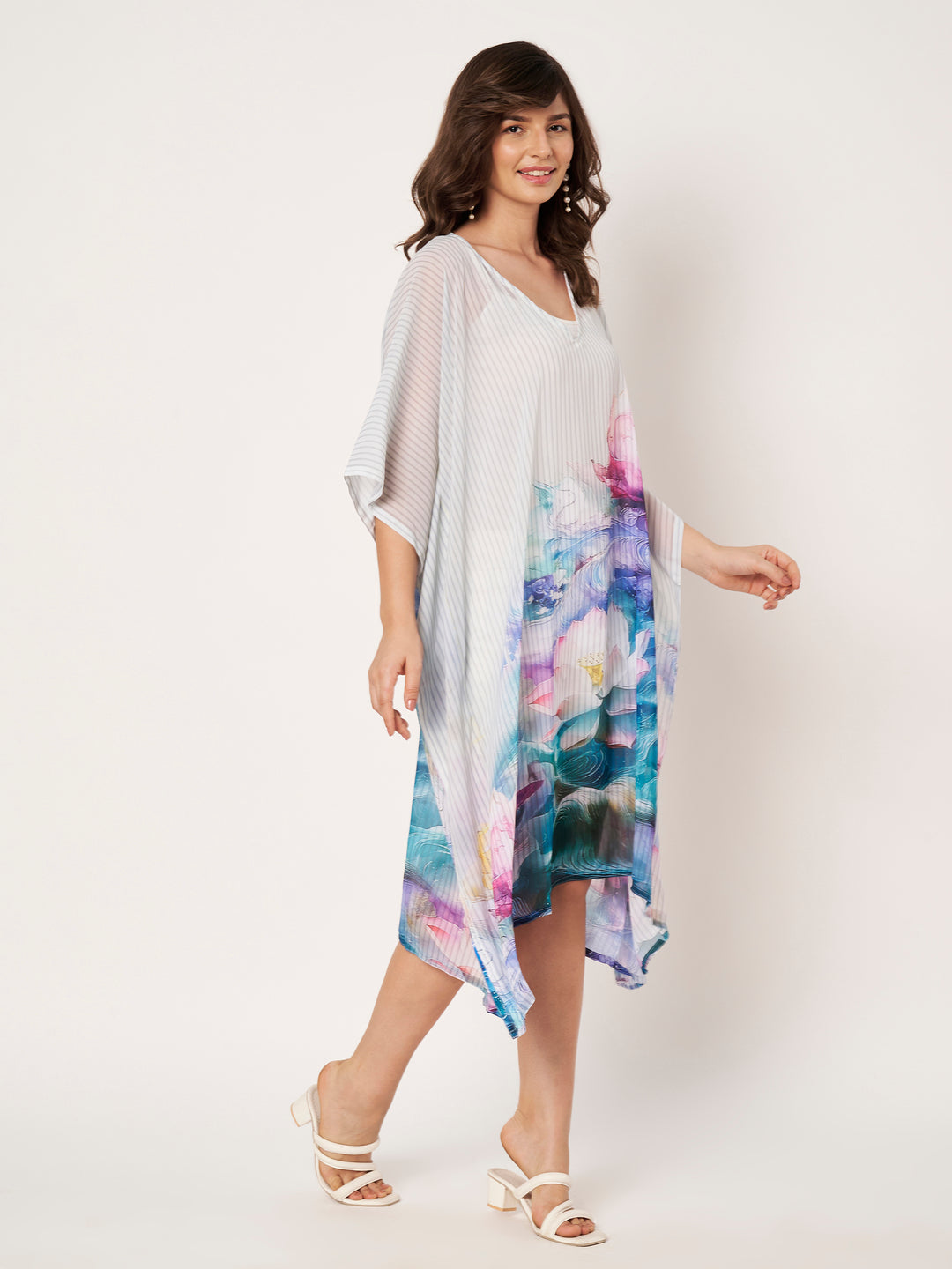 Women's Printed Georgette Beach Wear Kaftan