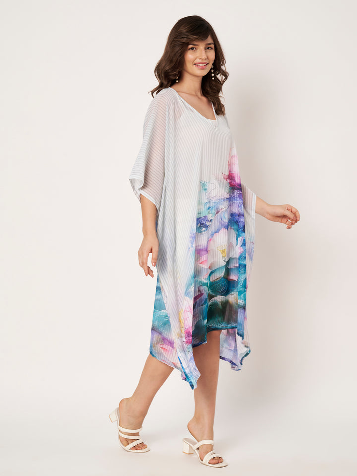 Women's Printed Georgette Beach Wear Kaftan