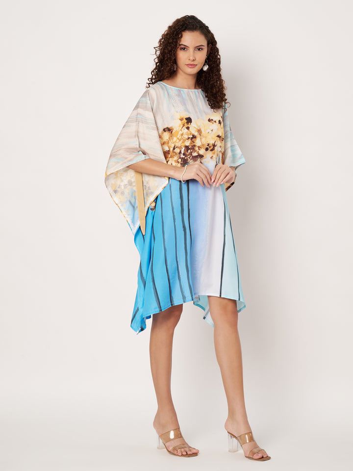 Women Multicolour Short Kaftan Kurti