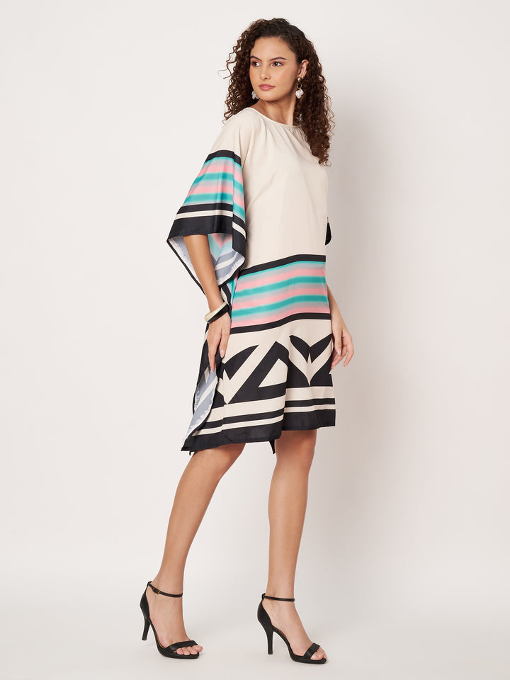 Women Multicolour Short Kaftan Kurti