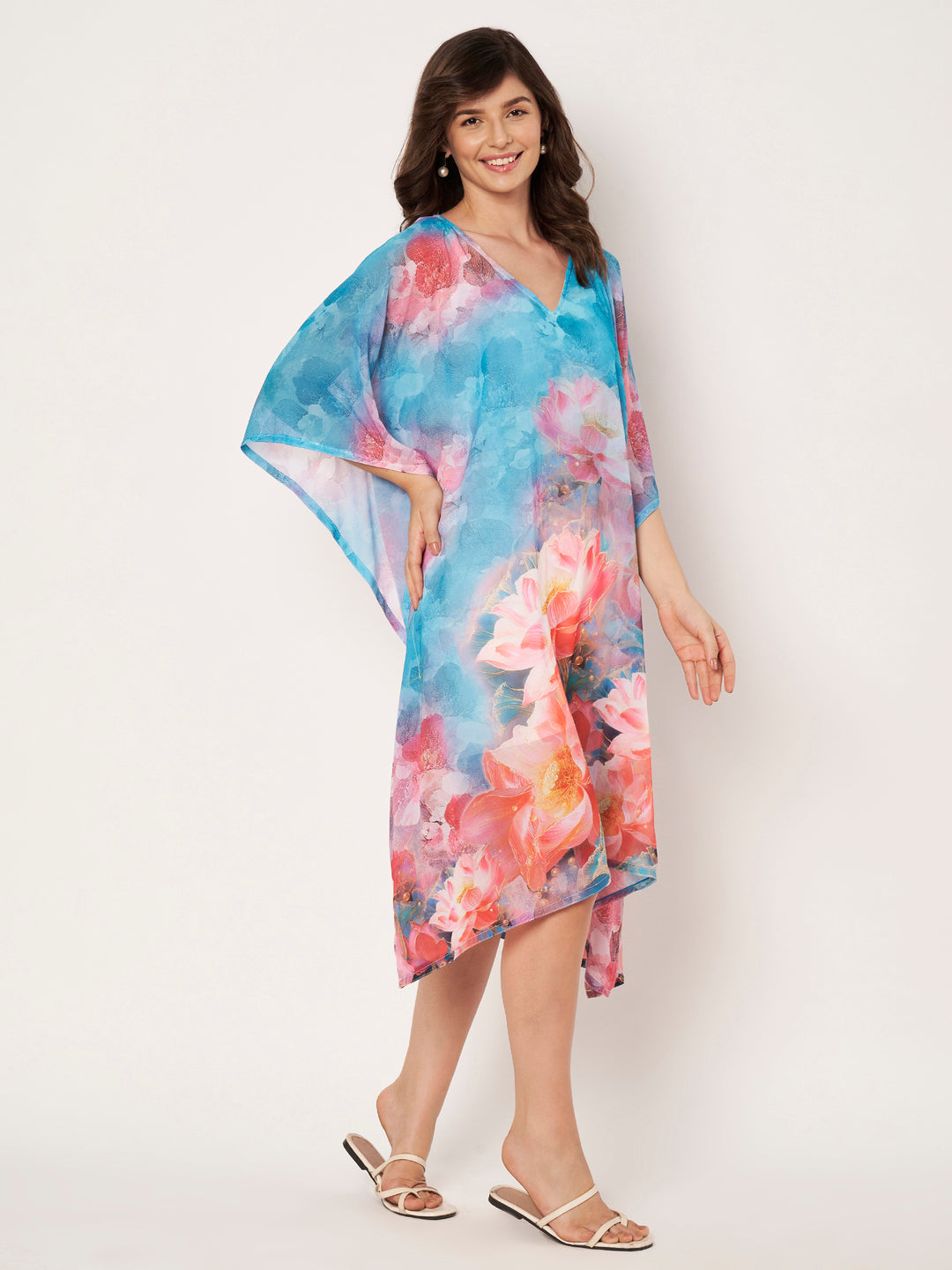 Women's Printed Georgette Beach Wear Kaftan
